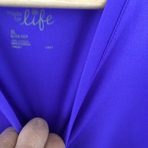 purple sports wear top